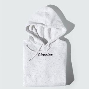 Glossier Hoodie Gray Terrazo Limited Edition